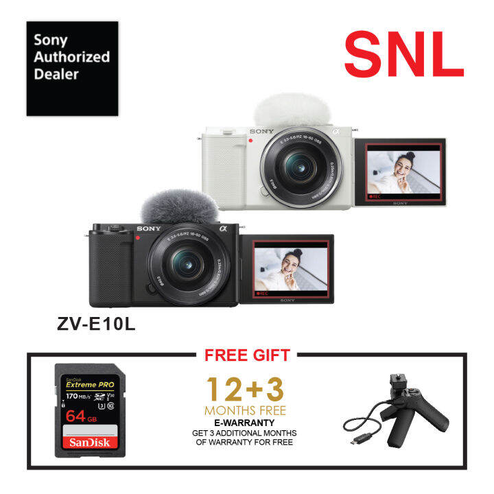 Sony ZVE10 Kit 1650MM Free Sandisk Extreme 64GB SD Card & Sony