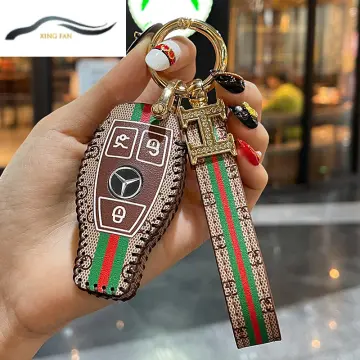 Mercedes LV Car Key Leather Case, Car Accessories, Accessories on