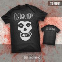 (พร้อมสต็อก) เสื้อยืด MISFITS - Skull Face - Band Rock Metal - TBMF01