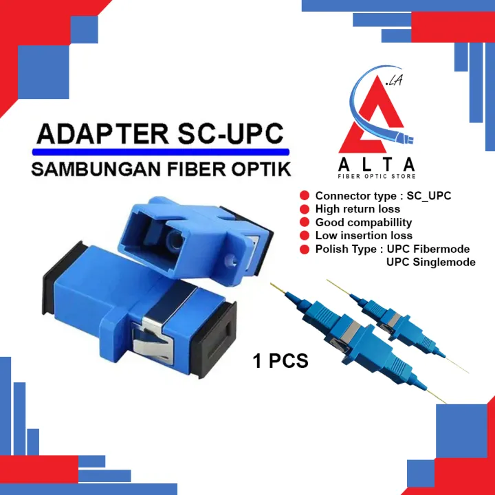 Adapter Sambungan konektor SC UPC fiber Optik FTTH | Lazada Indonesia