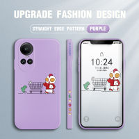 เคสโทรศัพท์ดีไซน์ด้านข้างลายการ์ตูนอนิเมะอุลตร้าแมนสำหรับ OPPO Reno10 Pro 5G เคสป้องกันกล้องคลุมทั้งหมดปลอกซิลิโคนของเหลวรูปแบบขอบสี่เหลี่ยม