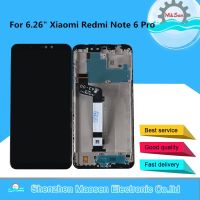 หน้าจอแสดงผล Lcd 6.26 "Msen สำหรับ Xiaomi Redmi Note 6 Pro พร้อมกรอบกระจกกันรอยดิจิตอลสำหรับ Redmi Note 6