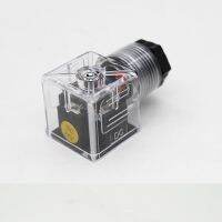 【cw】 Solenoid Plug With Lamp Dc24v Electromagnet Junction Indicator Ac220V Accessories 【hot】