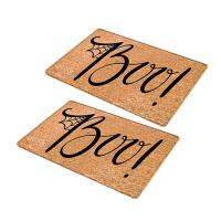 2PC Halloween Doormat Blanket - Front Door Mat,Bathroom Kitchen Hallway Soft Non-Slip Bottom Indoor Outdoor Carpet Decor