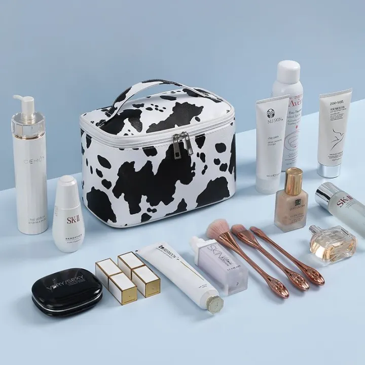 high-end-muji-cute-cow-pattern-cosmetic-bag-new-women-waterproof-toiletry-bag-portable-large-capacity-cosmetic-storage-bag-going-out