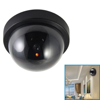 ✁∋ Dome Simulation Burglar Alarm Camera Indoor Fake Webcam Outdoor Surveillance Home Camera LED Light Emulate CCTV for Warning