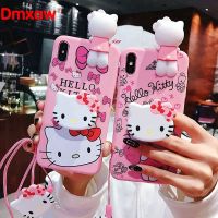 For Samsung Galaxy A51 A71 S20 Ultra Plus M40s A70 A50S A30S A70S A20S A10S A50 A30 A10 M10 M20 Phone Case HelloKitty With holder Lanyard Soft Cute Cover