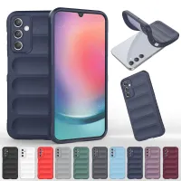 Skin Feel Matte Frosted Anti-fingerprint Super Anti-drop Lens All-inclusive Wireless Charging Silicone Case For Samsung Galaxy A25 A24 4G A34 5G Back Bumper Protector Cover Shell