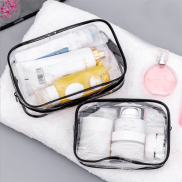Transparent Cosmetic Bag PVC Women Zipper Clear Makeup Bags Beauty Case