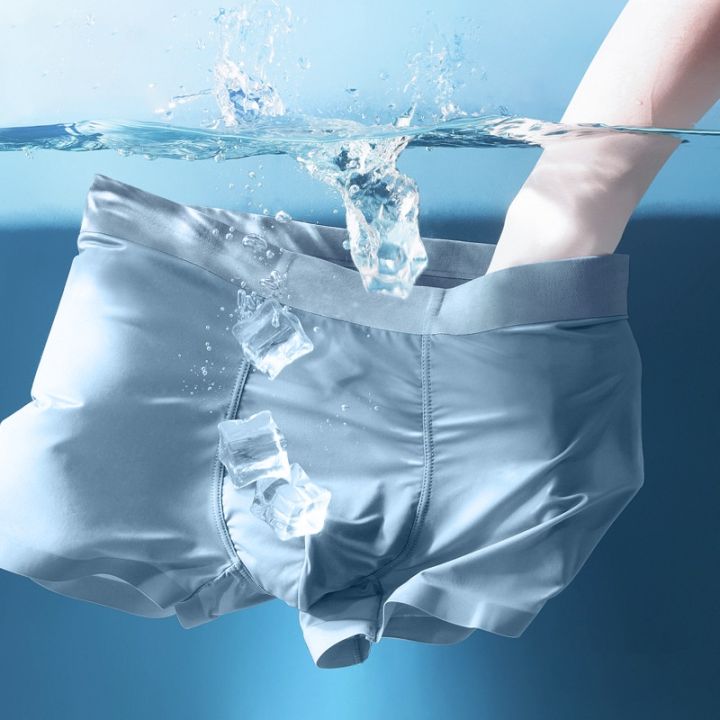Men's Briefs Ice Silk Panties Ultra-thin Silky Breathable