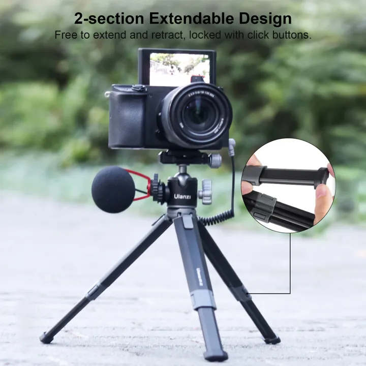 ulanzi-mt-24-mt-34-aluminum-alloy-tripod-extendable-tripod-ballhead-with-cold-shoe-for-mic-light-camera-vlog-set-for-smartphone