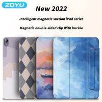 2 ZOYU สำหรับ Ipad 10 10.9นิ้ว Mini6 2022แม่เหล็กบางเคสห่อหุ้มสมาร์ทเคสสำหรับ Ipad Air 4/5 Pro 11 12.9ตัวคลุมแท็บเล็ตนิ้ว