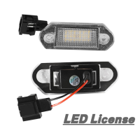 1คู่ LED รถใบอนุญาตหมายเลขทะเบียนแสงโคมไฟหลอดไฟสำหรับ VW G Olf MK3สำหรับ S Koda O Ctavia I อัตโนมัติส่องสว่างป้ายทะเบียนชิ้นส่วน