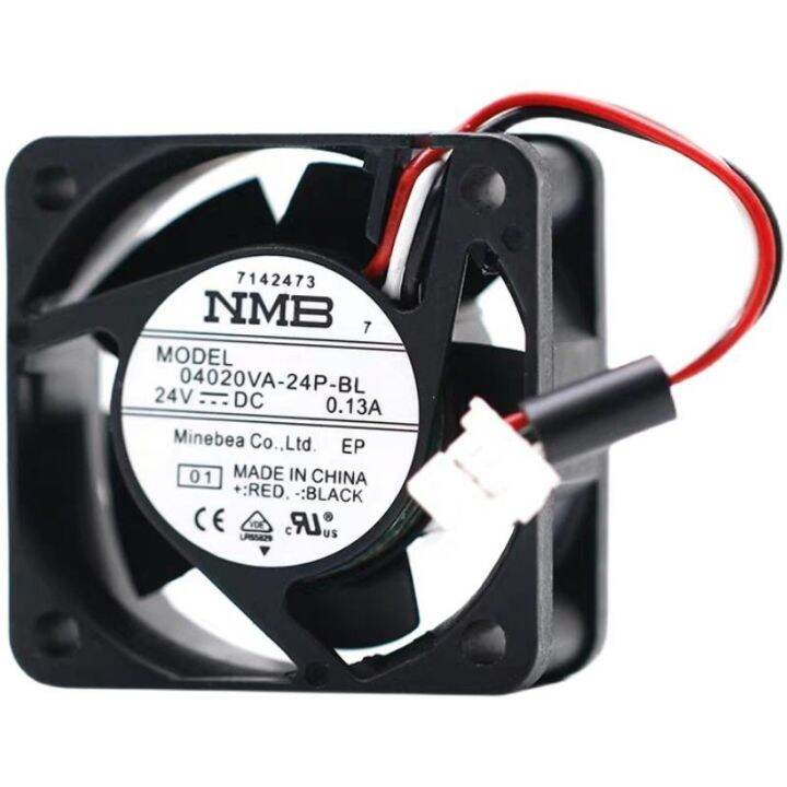 yaskawa-7-series-อินเวอร์เตอร์4ซม-พัดลมลูกปืนคู่ไดรฟ์-nmb-24v-4020ของแท้04020va-24p-bl