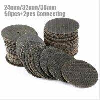 HOTZ 50pcs Dremel Accesories 24/32/38mm Abrasive Cutting Discs Cut Off Wheels Disc For Rotary Tools Electric Metal Wood Tool