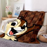 Cute Cartoon Two Squirrels Chip n Dale Printed Blanket Warm Soft Lightweight Baby Nap Blanket Sofa Blanket Throw Blankets