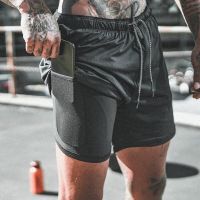 Summer 2023 Running Shorts Men 2 In 1 Sports Jogging Fitness Shorts Mens Gym Training Quick-Drying Sports Shorts Male Short