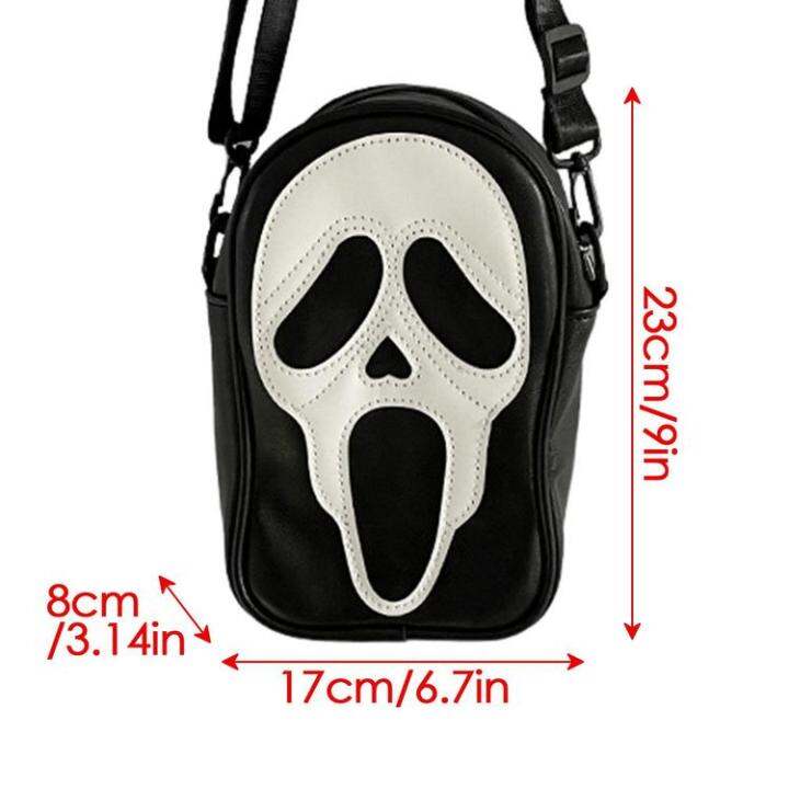 western-shoulder-bag-shoulder-sling-skull-travel-bag-reusable-crossbody-cell-phone-purse-for-cycling-hiking-shopping-polite