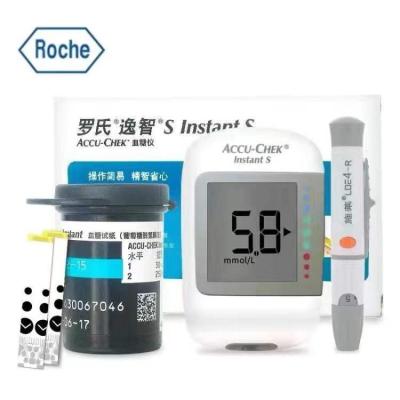 ACCU CHEK Instant Blood Glucose Monitoring Meter System + Instant test strips 50แผ่น + 50เข็ม