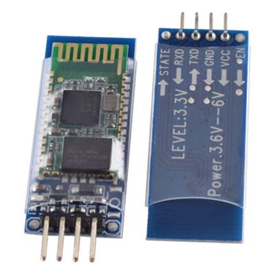 2 Piece HC-06 4 Pin Wireless Bluetooth Module RF Transceiver Module Bi-Directional Serial Slave Module with Backplane