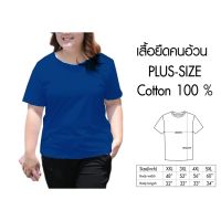 เสื้อไซส์ใหญ่ พิเศษ!!!!! เสื้อยืด คนอ้วน คอกลม เนื้อนุ่ม ใส่สบาย คอตตอน 100% ใหญ่สุด 60 นิ้ว ระบายความร้อนได้ดี