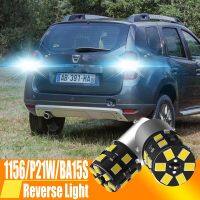 2pcs P21W LED Back Up Lamp Blub Reverse Light 7506 BA15S 1156 Rear Fog Light Canbus For Dacia Duster Sandero Logan Jogger Spring Bulbs  LEDs HIDs