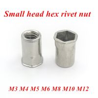 【SALE】 hucpetelep1978 M3 M4 M5 M6 M8 M10 M12 Rivet Nuts SUS304สแตนเลสขนาดเล็ก Hex Rivet Nut A2 Nutserts ลด Hex Nut Rivnuts