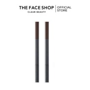 Combo 2 Chì Chân Mày Màu 05 THE FACE SHOP Designing Eyebrow Pencil 0.3G