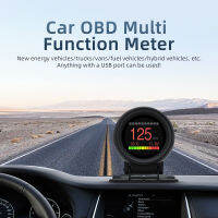 A205 HUD Car Head Up แสดงผล Smart Alarm Meter เครื่องวัดอุณหภูมิ Digital OBD2เครื่องวัดความเร็วแรงดันไฟฟ้า Auto Electronic Monitor Gauge