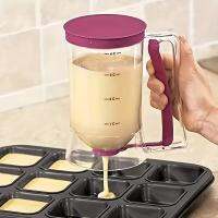 1 Pcs 900Ml Batter Dispenser Hand-Held Graduated Funnel Pastry Dough Dispensador For Pancake Cupcakes Cake