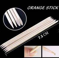 ไม้ส้ม ไม้ดุนหนัง เกลี่ยสติ๊กเกอร์ แพ็ค 100 ชิ้น อุปกรณ์ทำเล็บ งานฝีมือ Orange stick ขนาด 7.5 หรือ 11.5​ เซนติเมตร