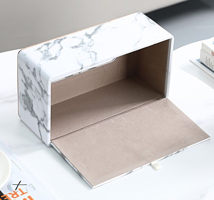 กล่องใส่ทิชชู่-ลายหินอ่อน-หุ้มหนังpu-เรียบหรู-มินิมอล-สวย-เหมาะสำหรับตกแต่งบ้าน-กล่องทิชชู่-กล่องใส่กระดาษทิชชู่-ที่ใส่กระดาษทิชชู่