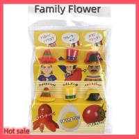 Family Flower Flash Sale 6pcs Bento ผักเด็กวัยหัดเดินเด็กผลไม้ส้อมฟันหมวกผลไม้