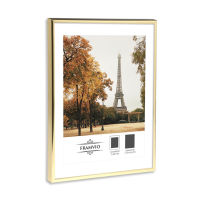 Gold Photo Frame 30x40cm Without Mat or 20x28cm with Mat Metal Picture Poster Wall Hanging Frame for Interior Home Decoration