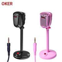 Oker ไมโครโฟนหัวเสียบ 3.5 มม MULTIMEDIA MICROPHONE OKER M-813