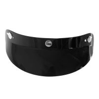 Hot Universal 3 Snap Visor Shield เลนส์สำหรับหมวกกันน็อครถจักรยานยนต์ Open