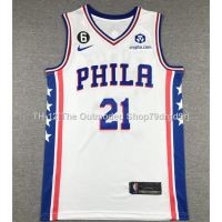 ✴✉▨ 2023 new season men Philadelphia 76ers 21 Joel Embiid embroidery basketball jerseys jersey white