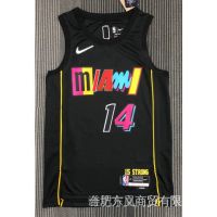 D8-NBA Jersey Miami Heat 14 # Herro Black 7Th City Edition New Basketball Zuvf