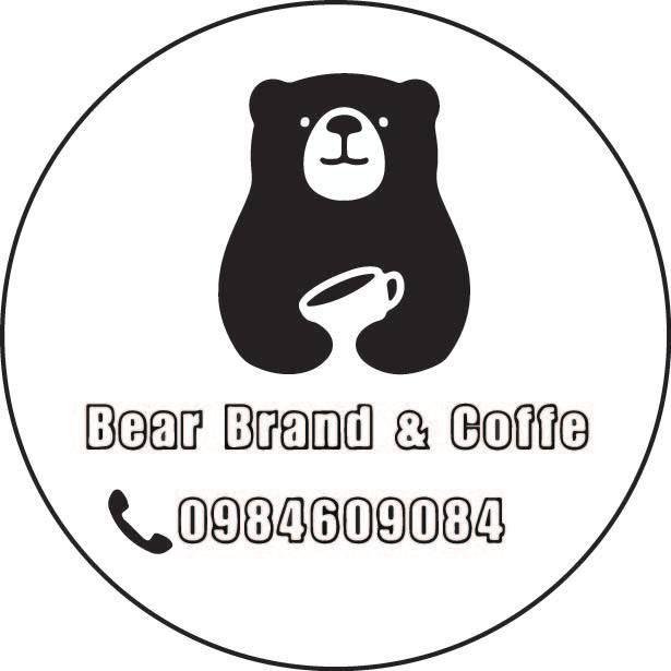 Bear Brand Cof สติ๊กเกอร์ใส ติดแก้ว ติดขวด