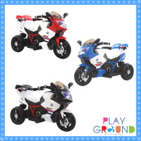 Playground รถแบตเด็ก รถแบตเตอรี่เด็ก รถมอเตอร์ไซค์บีเอ็ม2 มอเตอร์  BMW Motorcycle 2 motors รถไฟฟ้า รถแบต ของเล่นเด็ก รถแบตเรซซิ่ง