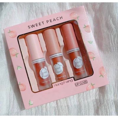 ลิปสติก Sweet Peach Heng Fang 3แท่ง 3สี NO.H7036