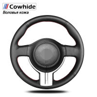 Handsewing Black Genuine Leather Steering Wheel Covers For Toyota 86 2012-2015 Subaru BRZ 2012-2015