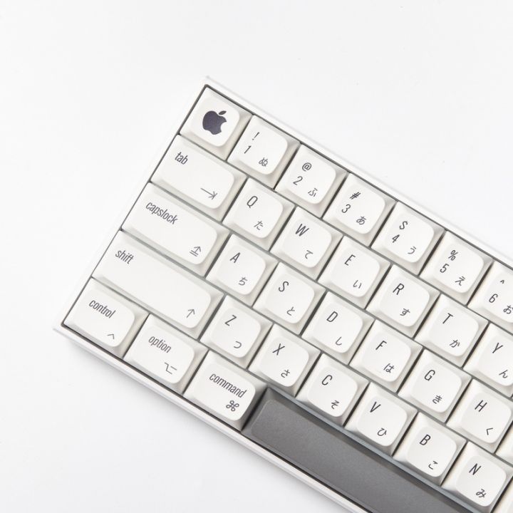 minimalist-white-keycap-xda-profile-japanese-pbt-dye-sub-คีย์บอร์ดเครื่องกล-keycap-124-คีย์