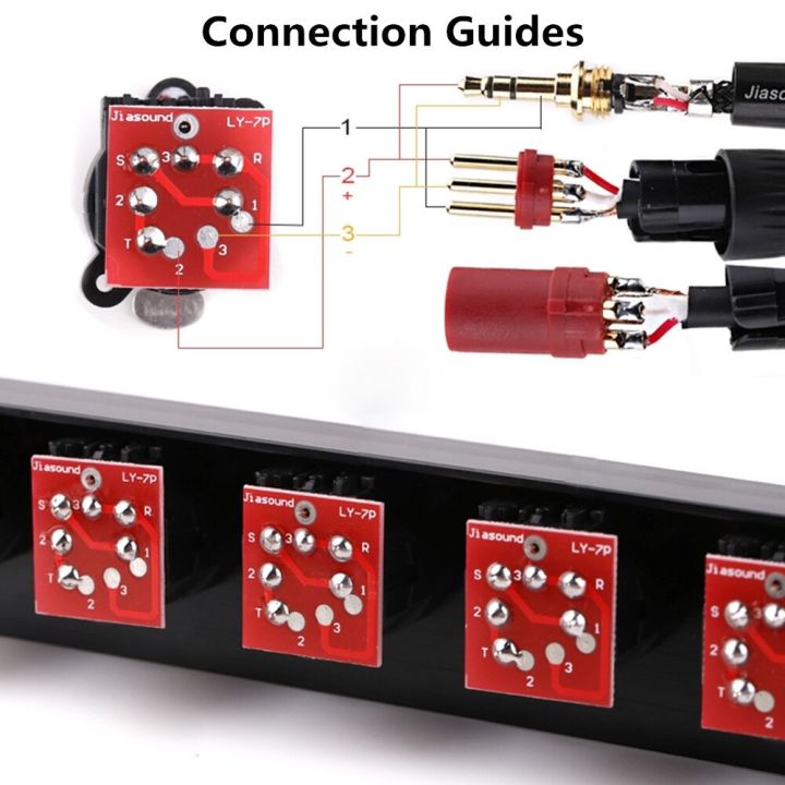 rack-patch-แผง8-12-16-way-3-pole-xlr-แชสซีหญิง-connnector-1u-flight-case-mount-สำหรับ-professional-ลำโพงสายสัญญาณเสียง