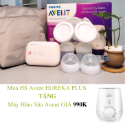 Máy hút sữa điện đôi Philips Avent Eureka Plus SCF 393.11