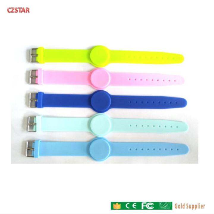 colorful-13-56mhz-iso14443a-read-write-rfid-silicone-wristband-tag-with-adjustable-wrist-strap-for-child-kids-baby