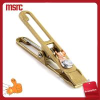 MSRC สีเหลืองทาเล็บ แคลมป์เชื่อมดิน ทองแดงทองแดง 260A สายจับทองแดง ทนทานต่อการใช้งาน ทองเหลือง A-Shape เชื่อมยึดพื้นดิน เครื่องเชื่อมโลหะ