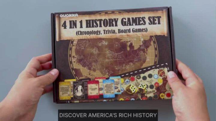 LZD 4in1 History Trivia Game for s - 500 Learning Cards Chronology ...