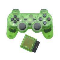 【In Stock】 avk7n0 สำหรับ PS2 2.4GHz Wireless Game Controller Gamepad สำหรับ Play Station 2คอนโซลจอยสติ๊ก Double Transparent Color