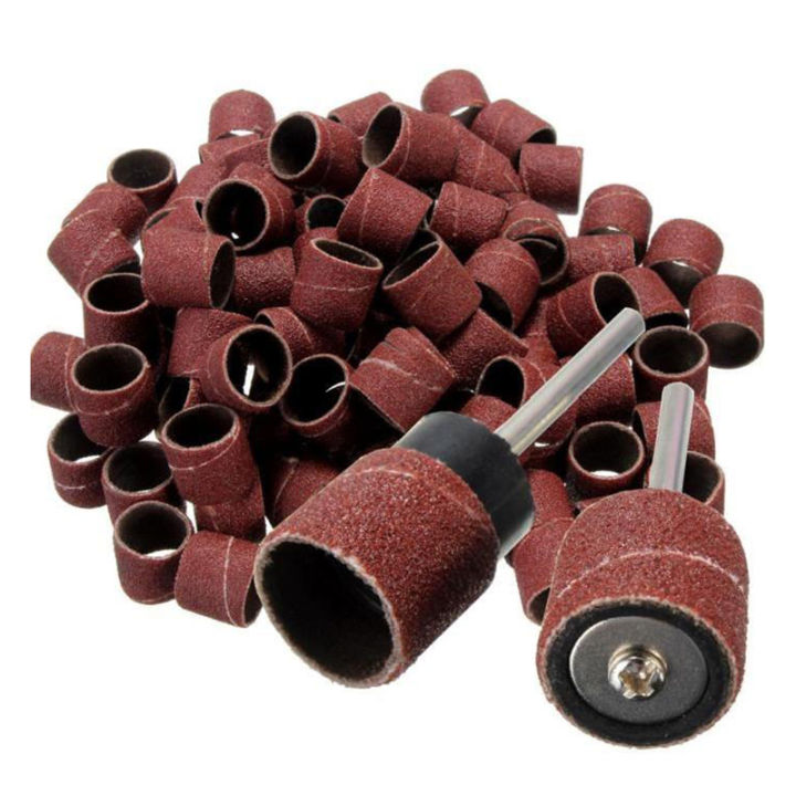 100-pieces-1-2-inch-polished-sandpaper-ring-polishing-abrasive-tape-in-silicon-carbide-2-pieces-x-rotary-chuck-or-mandrels